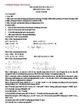 Đề cương ôn thi giữa học kỳ II môn Toán Lơp 8 - Năm học 2015-2016 - Trường THCS và THPT Lê Lợi